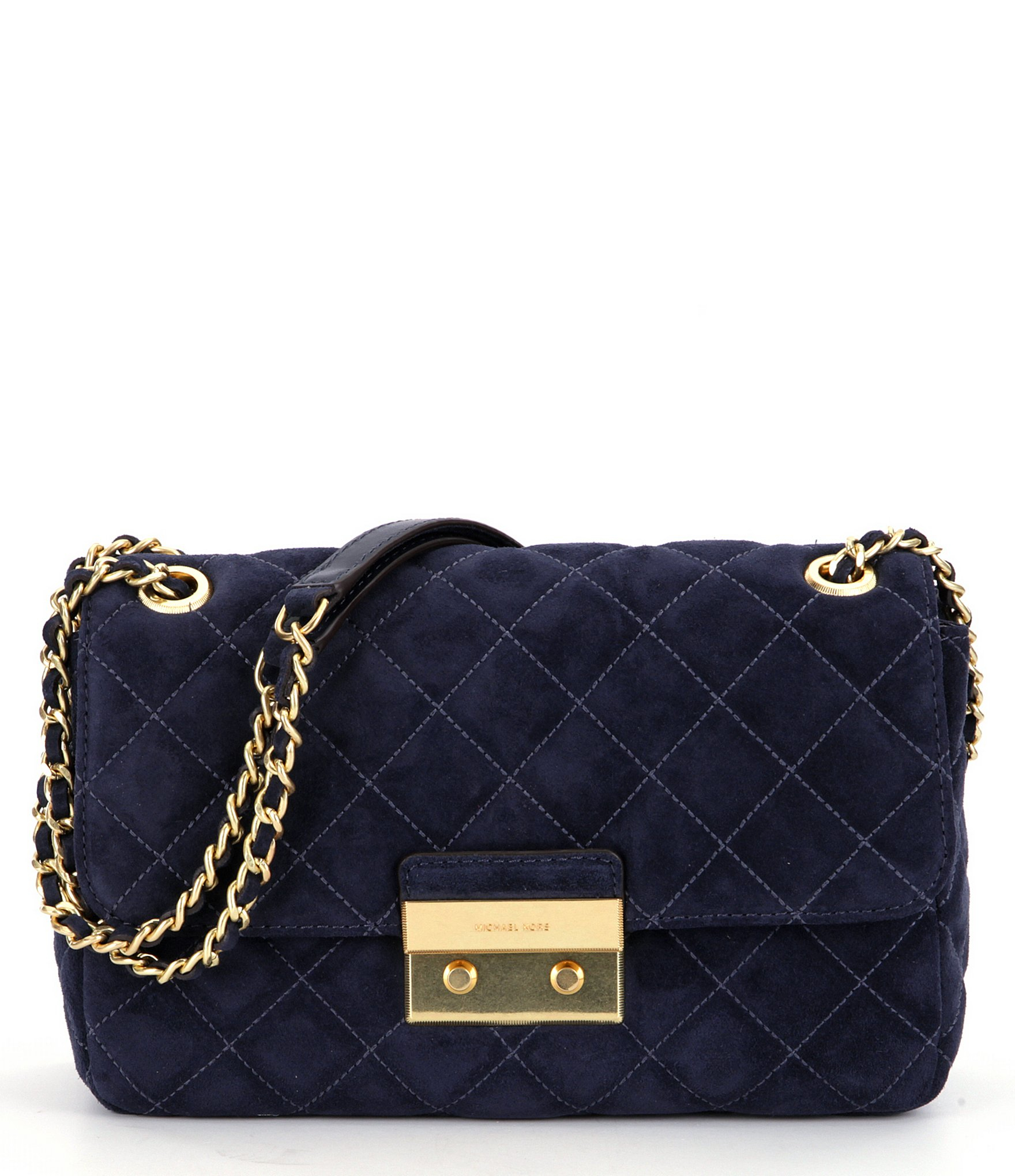 MICHAEL Michael Kors Sloan Quilted Large Shoulder Bag in Blue Lyst